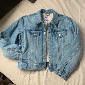 Brand new Zara lined denim jacket